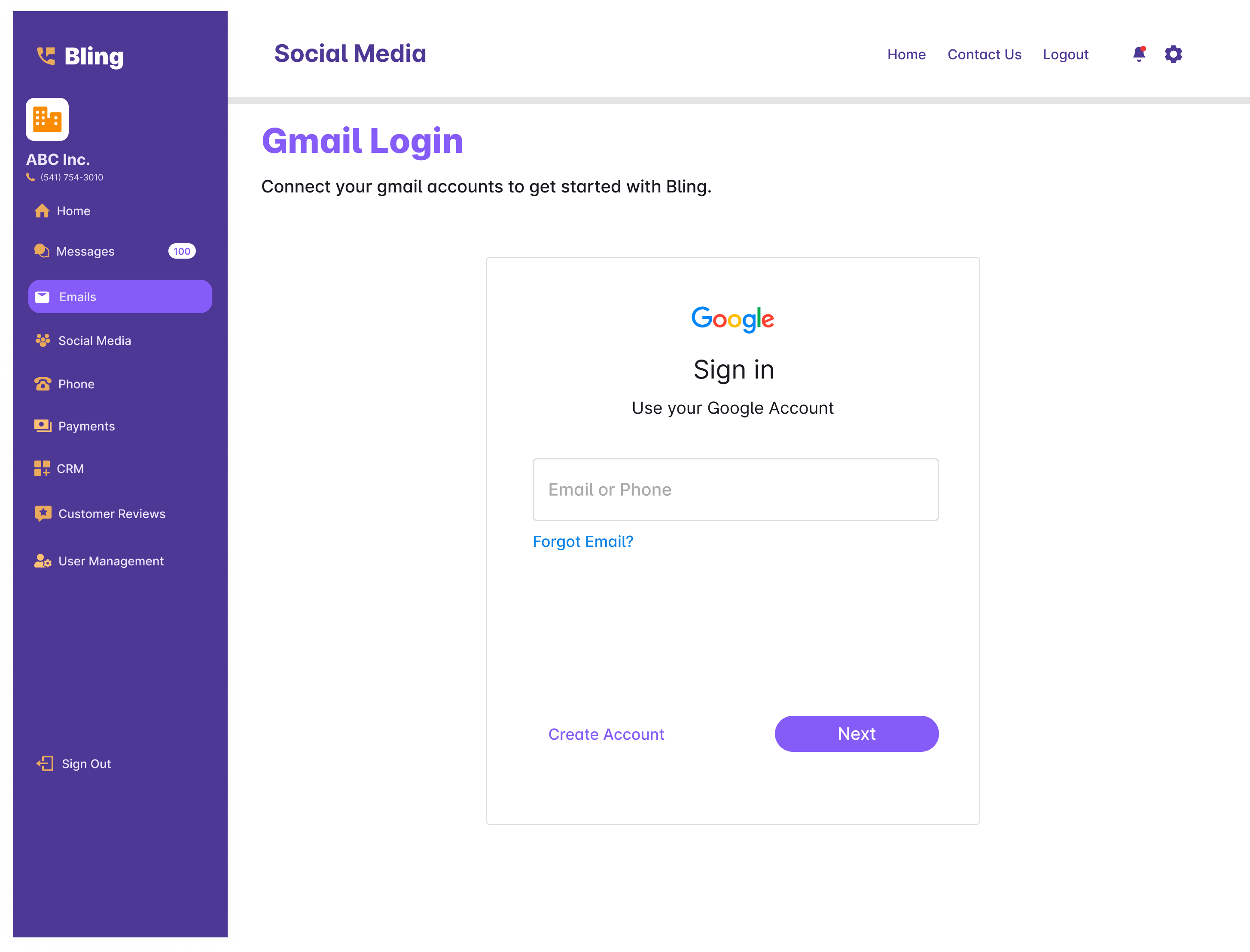 gmail login username image